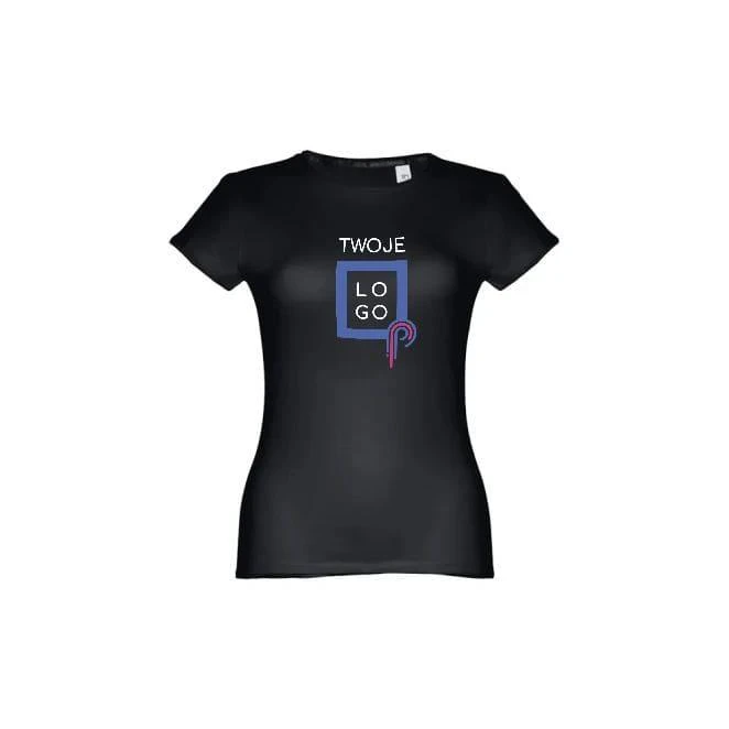 THC SOFIA. Damska koszulka bawełniana taliowana z nadrukiem na zamówienie Zdjęcie