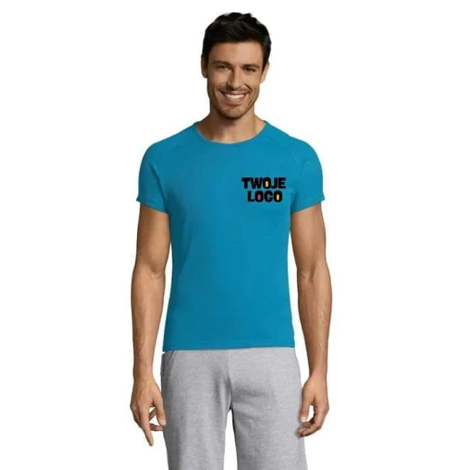 Koszulka męska SPORTY SPORTY do drukowania logo Zdjęcie