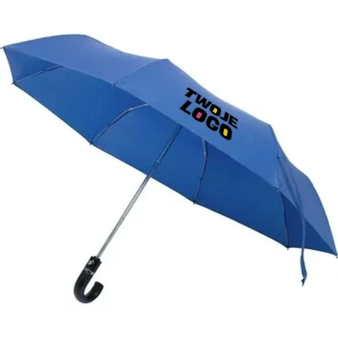 Parasol automatyczny, składany z logo firmy Zdjęcie
