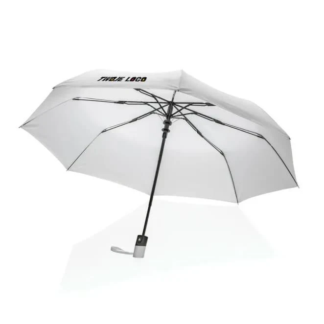 Mały parasol automatyczny 21" AWARE™ RPET do naniesienia logo Zdjęcie