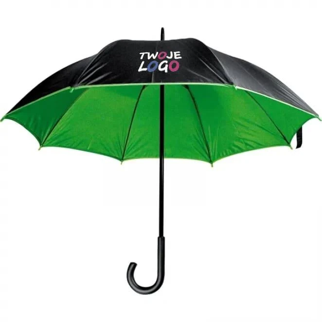 Parasol manualny ø102 cm z logo firmy Zdjęcie