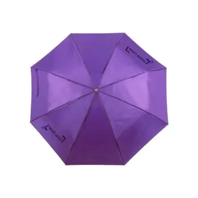 Parasol manualny, składany z logo Zdjęcie