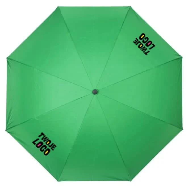 Odwracalny parasol manualny, rączka C z logo firmy Zdjęcie