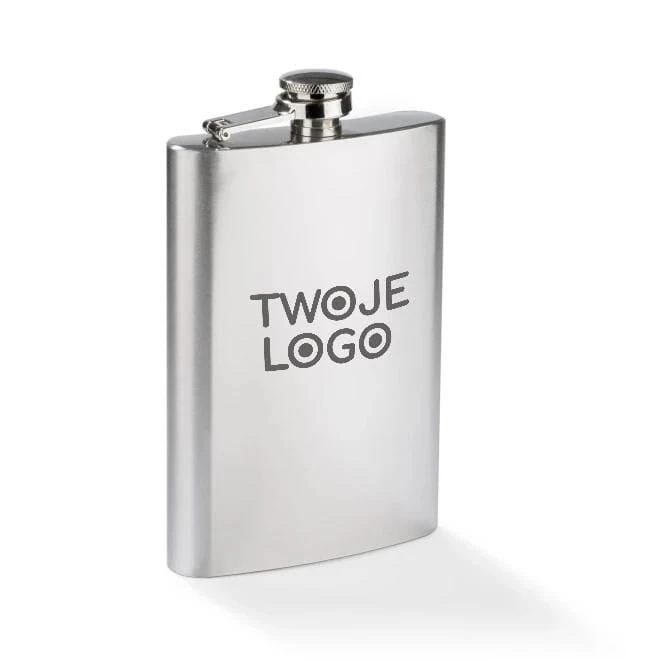 Piersiówka NEVIS 240 ml z nadrukiem logo Zdjęcie