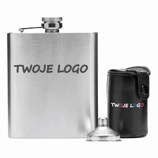 Zestaw z piersiówką GENTLEMAN z logo Zdjęcie