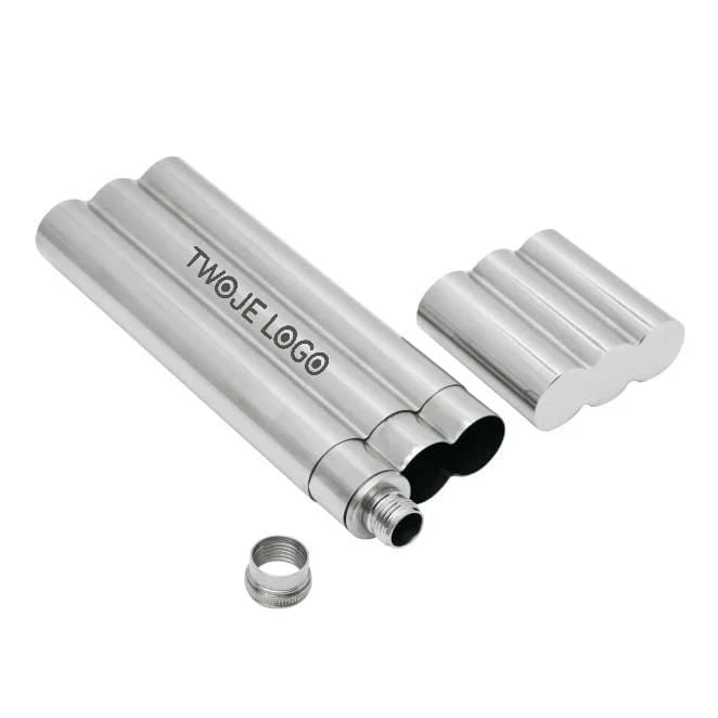 Piersiówka CIGAR STYLE z miejscem na cygara. do drukowania logo Zdjęcie