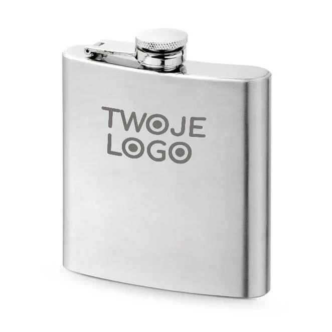 MUSE. Kieszonkowa butelka ze stali nierdzewnej 180 ml z naniesieniem logo Zdjęcie