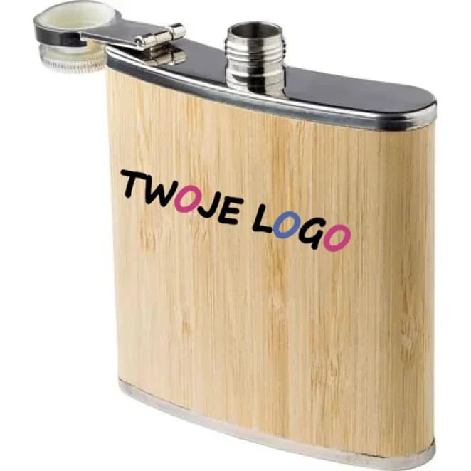 Piersiówka 175 ml z logo Zdjęcie