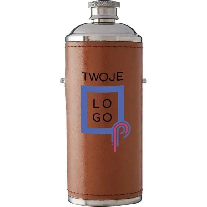 Piersiówka 230 ml z logo firmy Zdjęcie