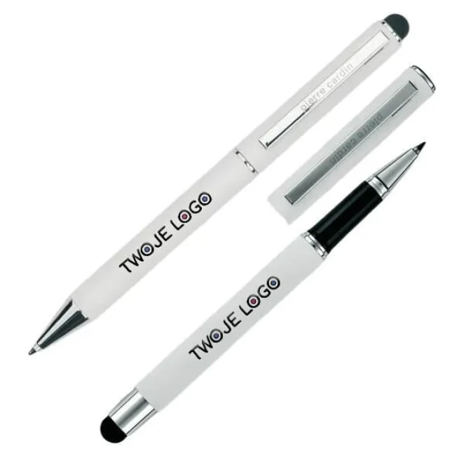 Zestaw piśmienny długopis i pióro kulkowe CLAUDIE Pierre Cardin z logo firmy Zdjęcie