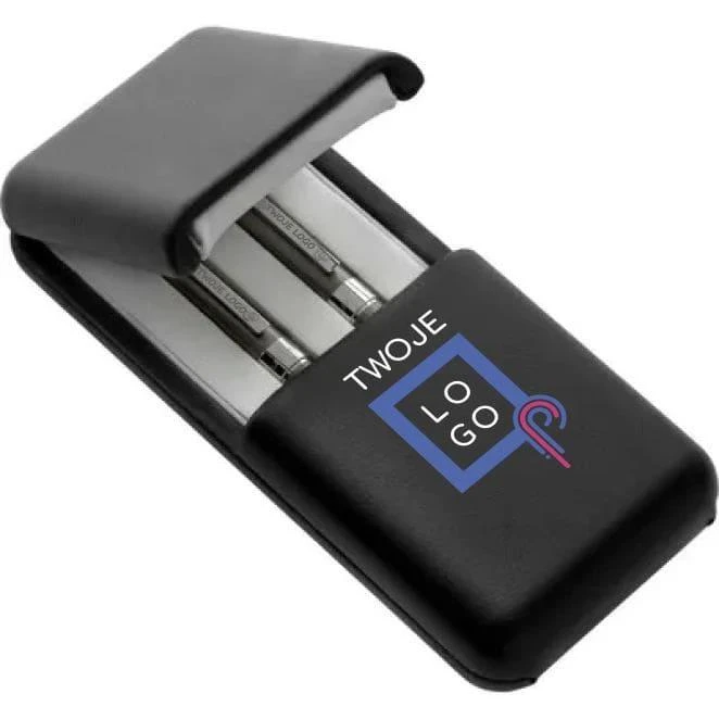 Zestaw piśmienniczy Charles Dickens®, długopis i pióro kulkowe z nadrukiem na zamówienie Zdjęcie