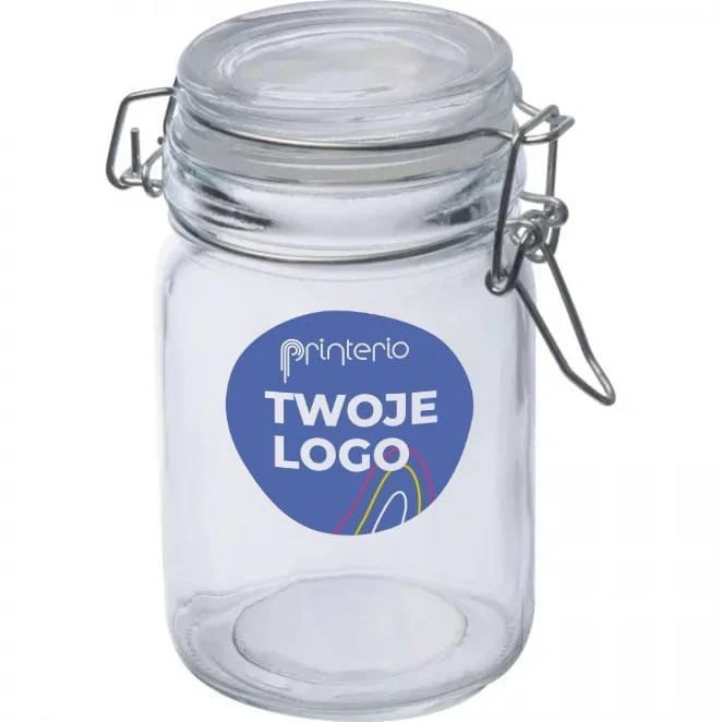 Słoik szklany 200 ml z logo Zdjęcie