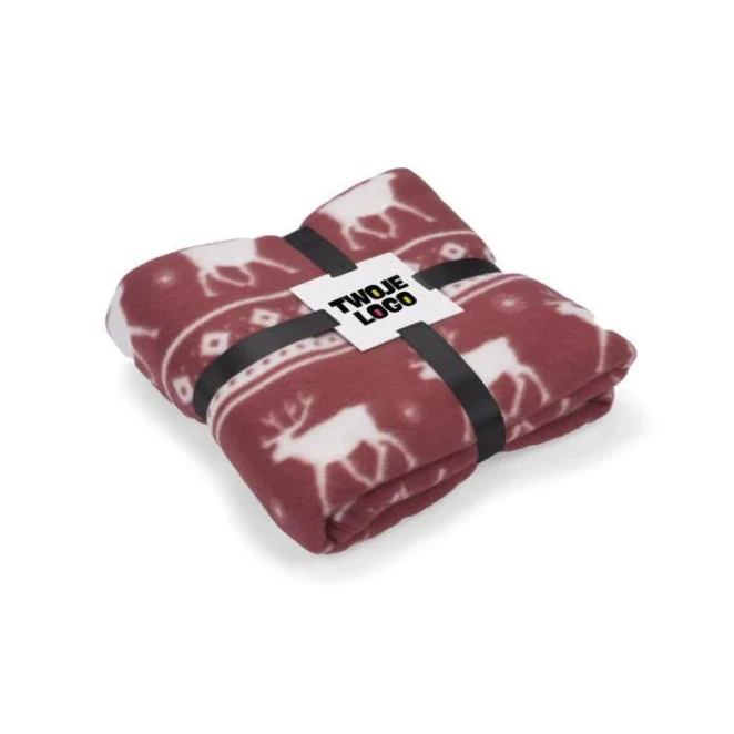 Koc polarowy RENO z logo firmy Zdjęcie