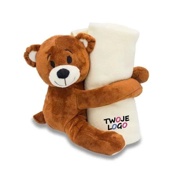 Miś z kocykiem Tuli z naniesieniem logo Zdjęcie