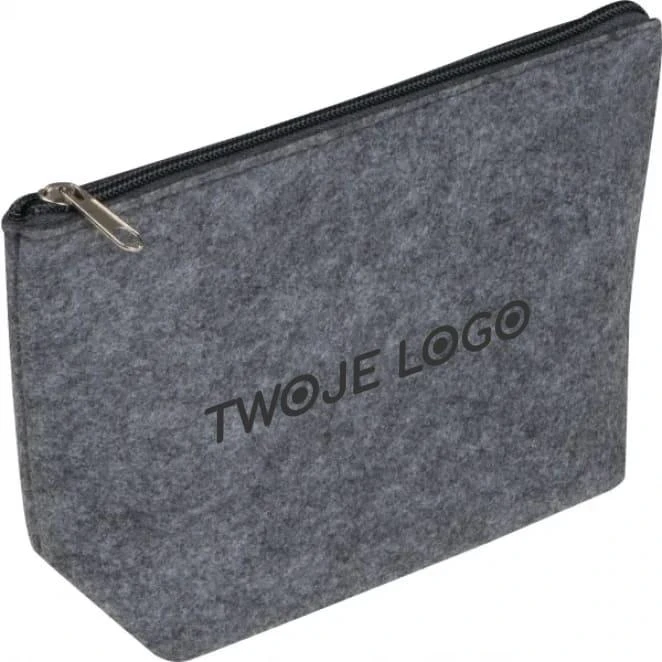 Kosmetyczka z filcu RPET CREMONA z naniesieniem logo Zdjęcie