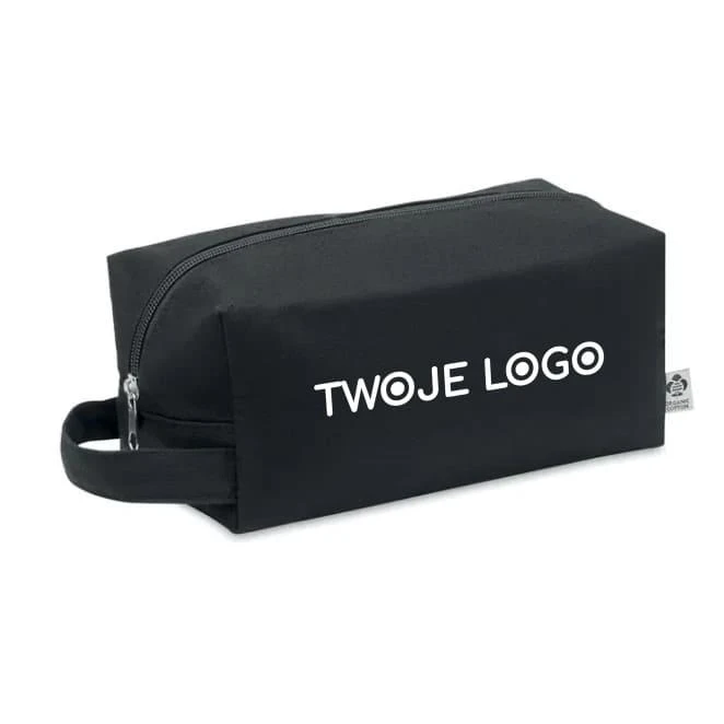 Płócienna kosmetyczka 220gr/m² BIA z nadrukiem na zamówienie Zdjęcie