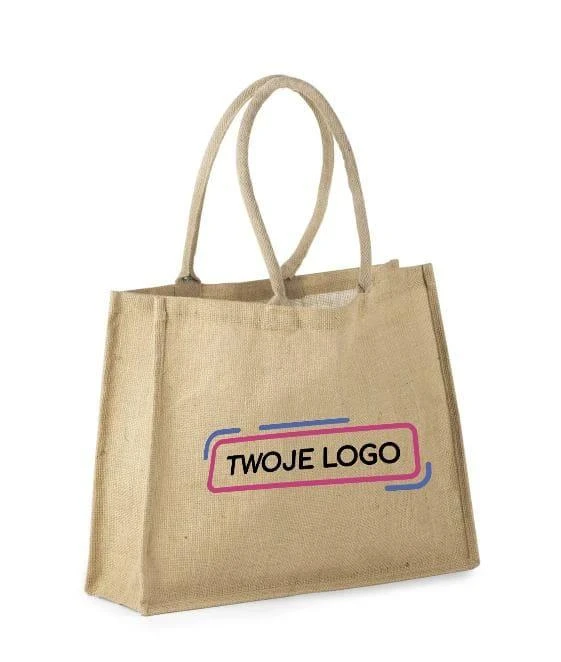 Torba jutowa GRASS z nadrukiem na zamówienie Zdjęcie