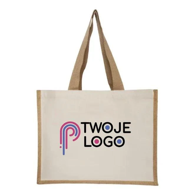 Torba bawełniano-jutowa Mannar z nadrukiem na zamówienie Zdjęcie
