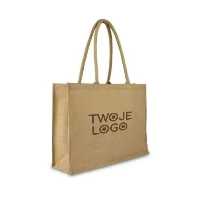 Torba z juty na zakupy | Lucas z logo firmy Zdjęcie