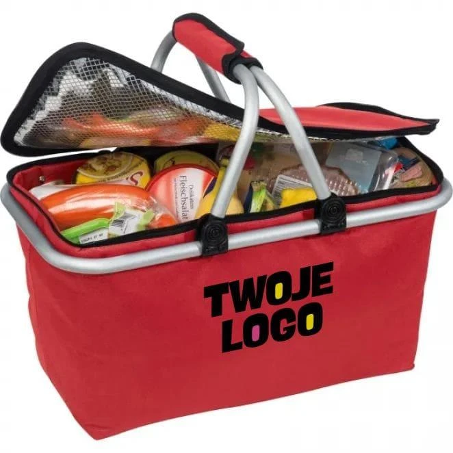 Kosz na zakupy termiczny z logo Zdjęcie