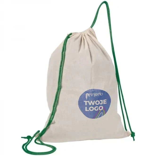 Worek sportowy bawełniany 140 g/m2 LONDONDERRY z logo firmy Zdjęcie