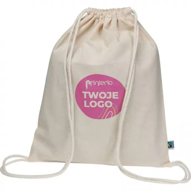 Worek bawełniany 180 g/m2 z logo firmy Zdjęcie