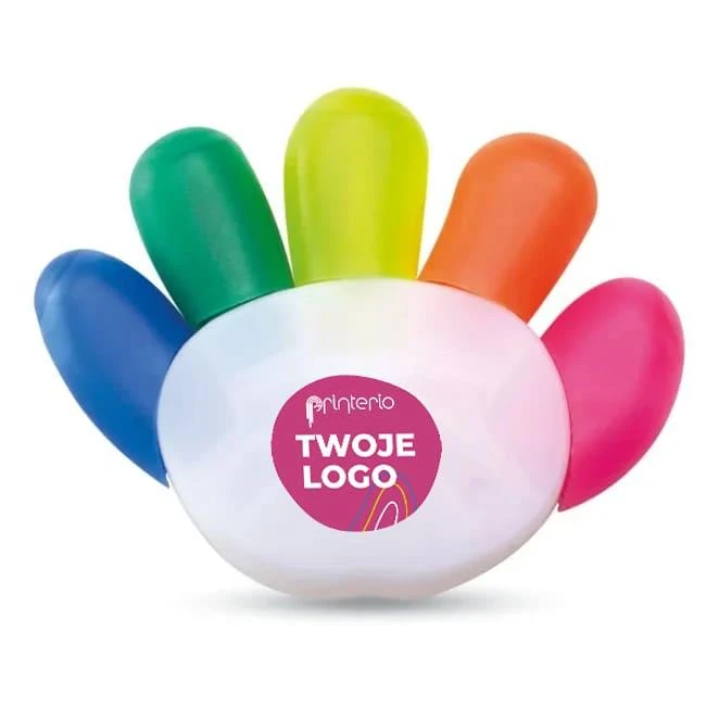 Zakreślacz, 5 kolorów COLORE z logo Zdjęcie