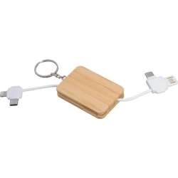 Kabel do ładowania breloczek BELLEVUE z logo