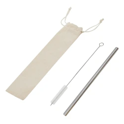 Słomka do picia ze stali nierdzewnej DRINK ELEGANT z naniesieniem logo