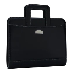 Portfolio NOBLESSE RING, portfolio ze skóry ekologicznej, w formacie A4 z nadrukiem logo