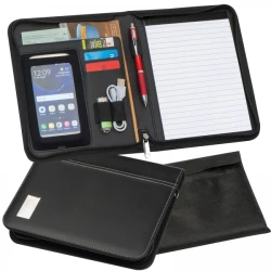 Folder A5 z notatnikiem w linie do drukowania logo