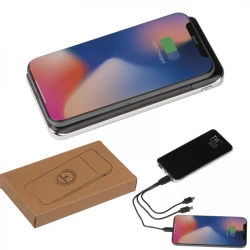Power bank 8000 mAh indukcyjny do naniesienia logo