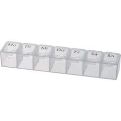 Pudełko na lekarstwa z logo