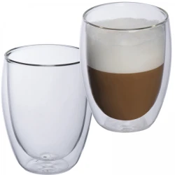 Szklanki do cappuccino 350 ml 2 szt. z naniesieniem logo