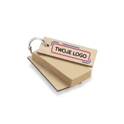 Karteczki samoprzylepne z brelokiem POLA z logo firmy