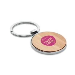 Bambusowy brelok owalny BALLARAT z naniesieniem logo