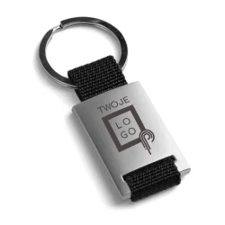 GRIPITCH. Brelok do kluczy wykonany z metalu i taśmy do drukowania logo