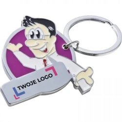 Brelok metalowy CrisMa z logo firmy