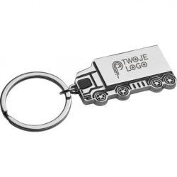 Brelok metalowy samochód z nadrukiem logo