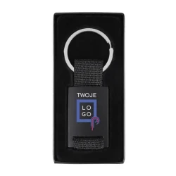 Brelok metalowy Swag z logo firmy