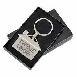 Brelok metalowy House z logo