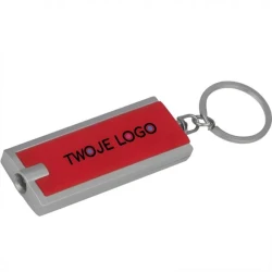 Brelok plastikowy z nadrukiem logo