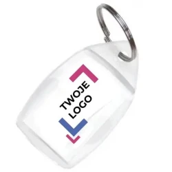 Brelok akrylowy 5,9 x 3,5 x 0,7 cm z logo firmy