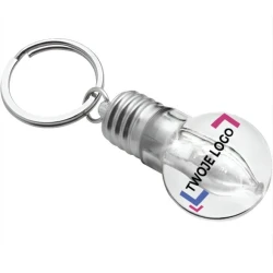 Brelok do kluczy "żarówka" z nadrukiem na zamówienie