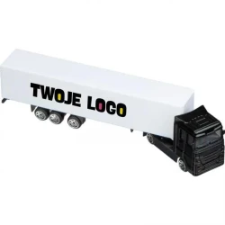 Miniaturowa ciężarówka TIR z naniesieniem logo