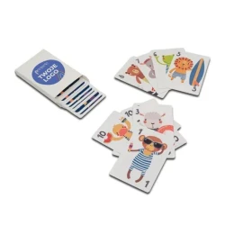 Karty do gry „Piotruś” z logo firmy