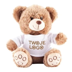 Maskotka Grizzly z logo firmy