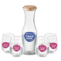 Szklany zestaw do napojów PICCADILLY z logo