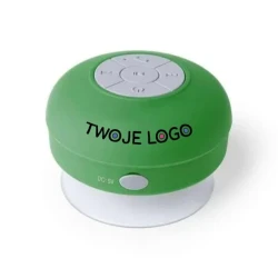 Głośnik bezprzewodowy 3W, stojak na telefon z nadrukiem logo