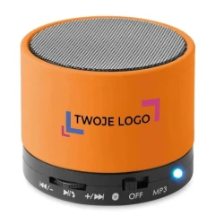 Głośnik bezprzewodowy okrągły ROUND BASS z nadrukiem na zamówienie